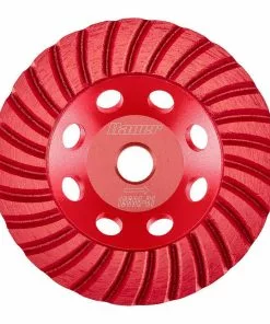 BAUER 4 in. Diamond Turbo Cup Wheel -Electrical Tools Shop 57565 W4