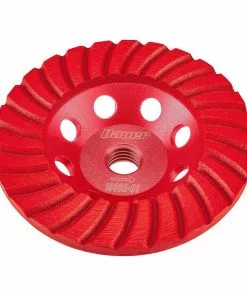 BAUER 4 in. Diamond Turbo Cup Wheel -Electrical Tools Shop 57565 W7