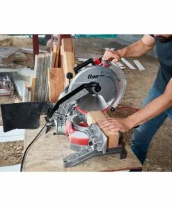BAUER 12 in. Single-Bevel Compound Miter Saw -Electrical Tools Shop 57608 W11