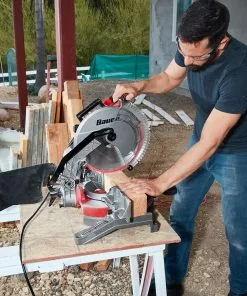 BAUER 12 in. Single-Bevel Compound Miter Saw -Electrical Tools Shop 57608 W12