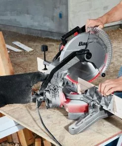 BAUER 12 in. Single-Bevel Compound Miter Saw -Electrical Tools Shop 57608 W13