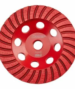 BAUER 4-1/2 in. Diamond Turbo Cup Wheel -Electrical Tools Shop 57624 W4