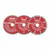 BAUER 4 in. Assorted Diamond Blades, 3 Pc.
