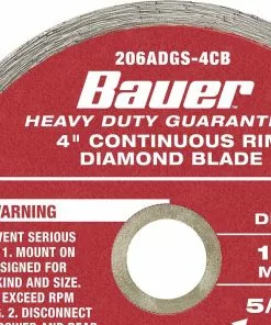 BAUER 4 in. Assorted Diamond Blades, 3 Pc. -Electrical Tools Shop 57887 W7