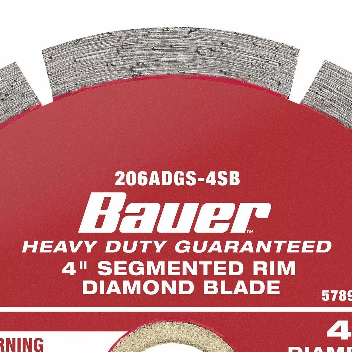 BAUER 4 in. Segmented Rim Wet or Dry Cut Diamond Saw Blade 3 BAUER 4 in. Segmented Rim Wet or Dry Cut Diamond Saw Blade - Image 3