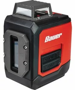 BAUER 50 ft. Self-Leveling 360° Horizontal Cross Line Laser Level