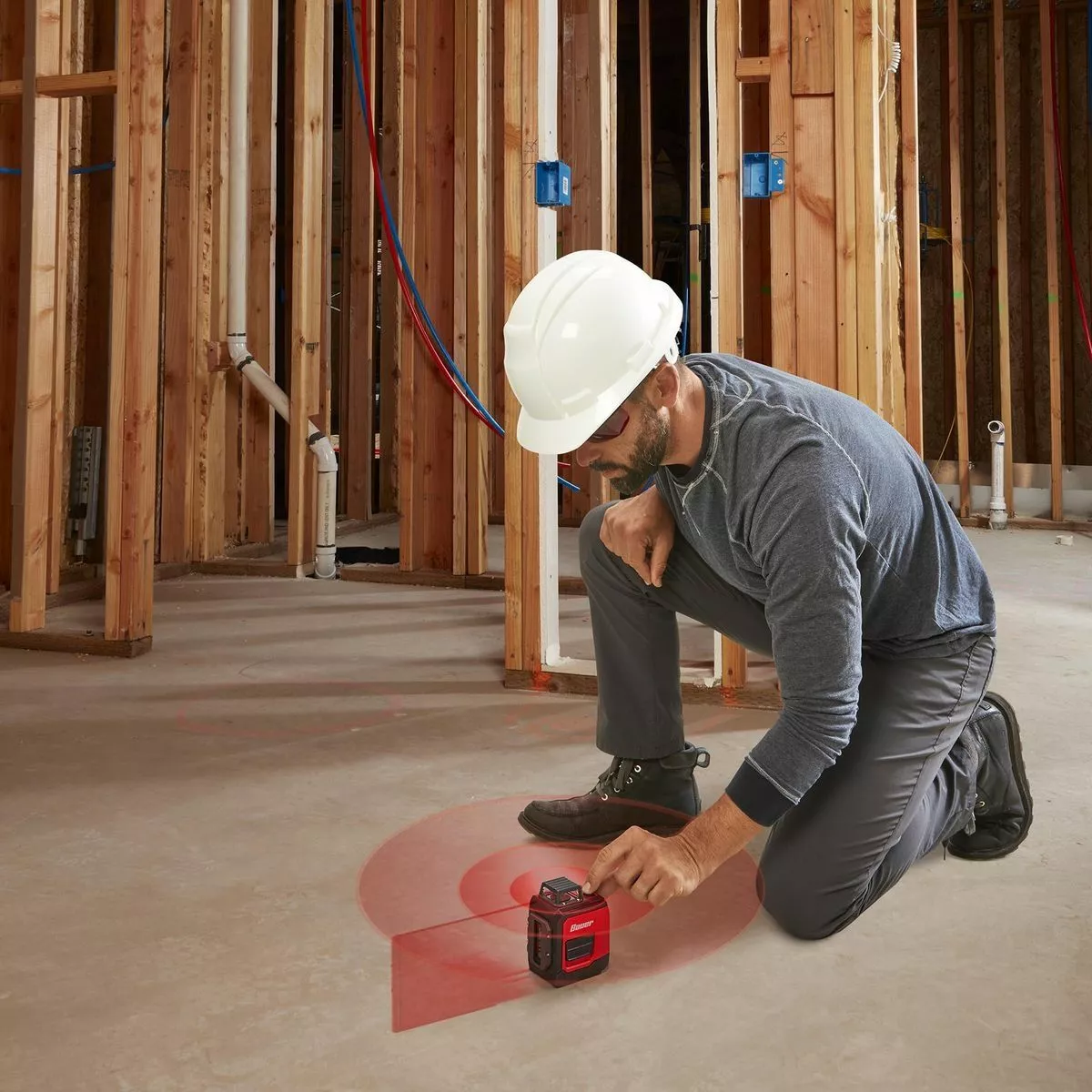 BAUER 50 ft. Self-Leveling 360° Horizontal Cross Line Laser Level 8 BAUER 50 ft. Self-Leveling 360° Horizontal Cross Line Laser Level - Image 8