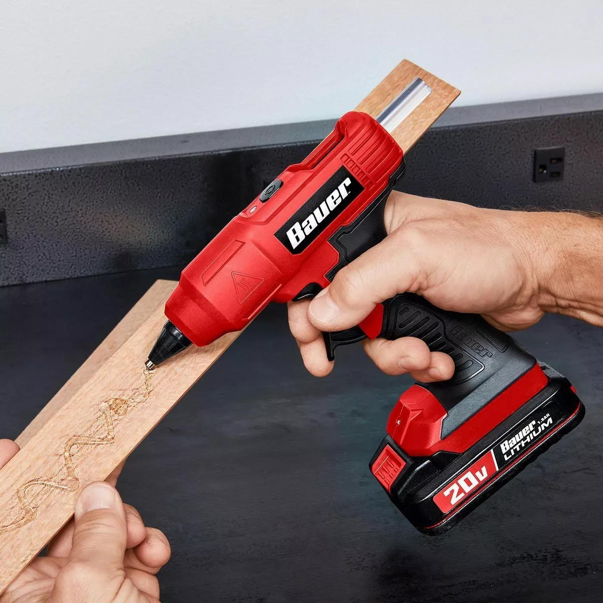 BAUER 20V Cordless Full Sized Glue Gun - Tool Only 7 BAUER 20V Cordless Full Sized Glue Gun - Tool Only - Image 7