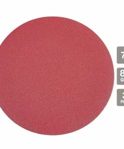 BAUER 7 in. 80 Grit Hook and Loop Sanding Discs, 3 Pk. -Electrical Tools Shop 58041 W21