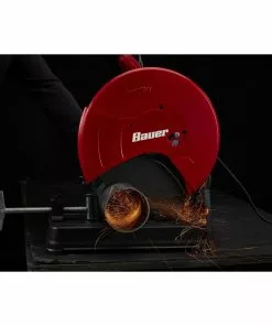 BAUER 15 Amp 3.8 HP 14 in. Abrasive Cut-Off Saw -Electrical Tools Shop 58091 W10