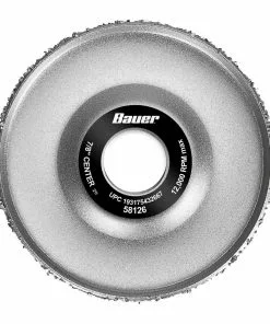 BAUER 4 in. Coarse Carbide Grit Carving Disc -Electrical Tools Shop 58126 W4