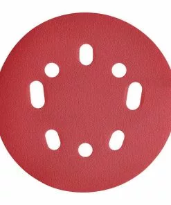 BAUER 5 in. 600 Grit Hook and Loop Universal Pattern Sanding Discs, 15 Pk.