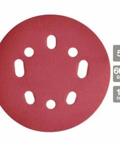 BAUER 5 in. 600 Grit Hook and Loop Universal Pattern Sanding Discs, 15 Pk. 6 BAUER 5 in. 600 Grit Hook and Loop Universal Pattern Sanding Discs, 15 Pk. -Electrical Tools Shop 58284 W21