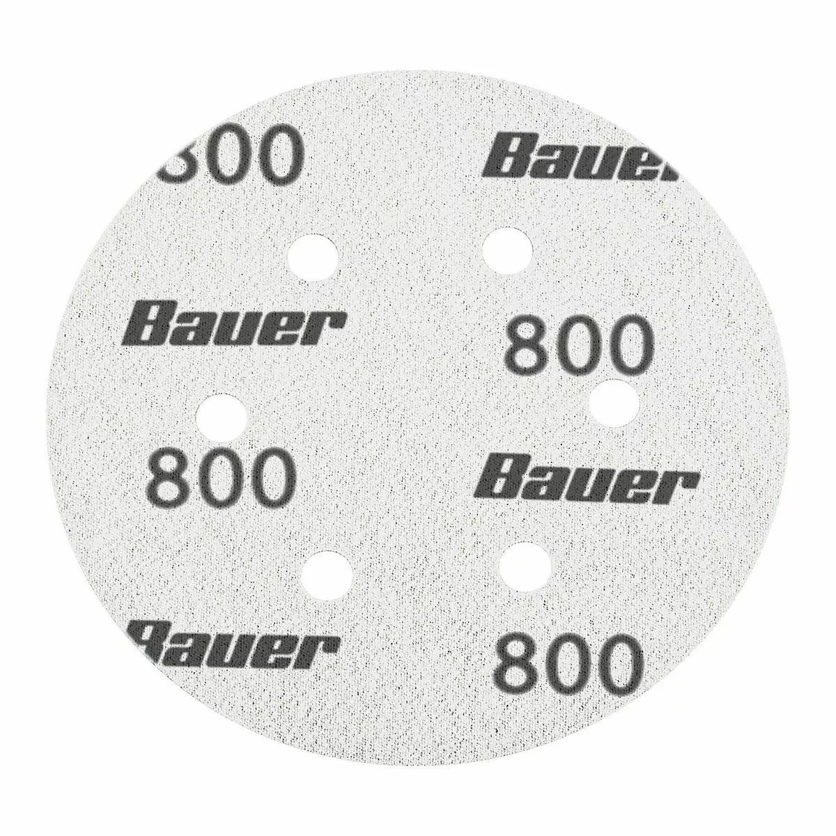 BAUER 6 in. 800 Grit Hook and Loop 6-Hole Pattern Sanding Discs 5 Pk. 4 BAUER 6 in. 800 Grit Hook and Loop 6-Hole Pattern Sanding Discs 5 Pk. - Image 4