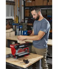 BAUER 4 in. x 36 in. Belt and 6 in. Disc Sander -Electrical Tools Shop 58339 W11