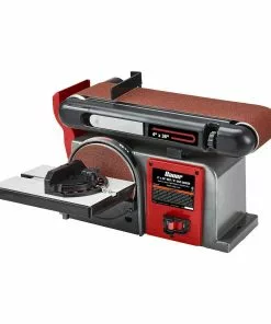 BAUER 4 in. x 36 in. Belt and 6 in. Disc Sander -Electrical Tools Shop 58339 W4