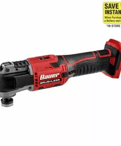 BAUER 20V Brushless Cordless Variable Speed Oscillating Multi-Tool - Tool Only -Electrical Tools Shop 58379 W21