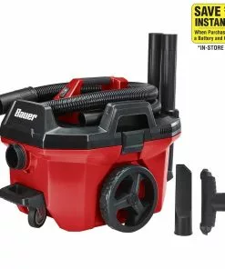 BAUER 20v Cordless 7 Gallon Wet/Dry Vacuum – Tool Only -Electrical Tools Shop 58774 W21