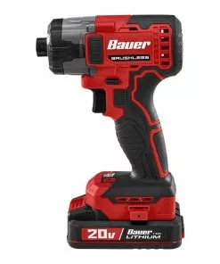 BAUER 20V Brushless Cordless 1/4 in. 3 Speed Hex Impact Driver - Tool Only -Electrical Tools Shop 58847 W10