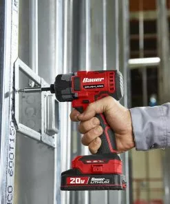 BAUER 20V Brushless Cordless 1/4 in. 3 Speed Hex Impact Driver - Tool Only -Electrical Tools Shop 58847 W11