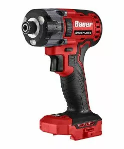 BAUER 20V Brushless Cordless 1/4 in. 3 Speed Hex Impact Driver - Tool Only -Electrical Tools Shop 58847 W3