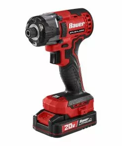 BAUER 20V Brushless Cordless 1/4 in. 3 Speed Hex Impact Driver - Tool Only -Electrical Tools Shop 58847 W9