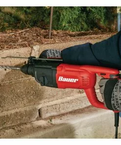 BAUER 7.3 Amp 1 in. SDS Plus-Type Variable Speed Rotary Hammer -Electrical Tools Shop 63443 W4