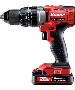 BAUER 20V Cordless 1/2 in. Variable Speed Hammer Drill/Driver Kit 9 BAUER 20V Cordless 1/2 in. Variable Speed Hammer Drill/Driver Kit -Electrical Tools Shop 63527 W4