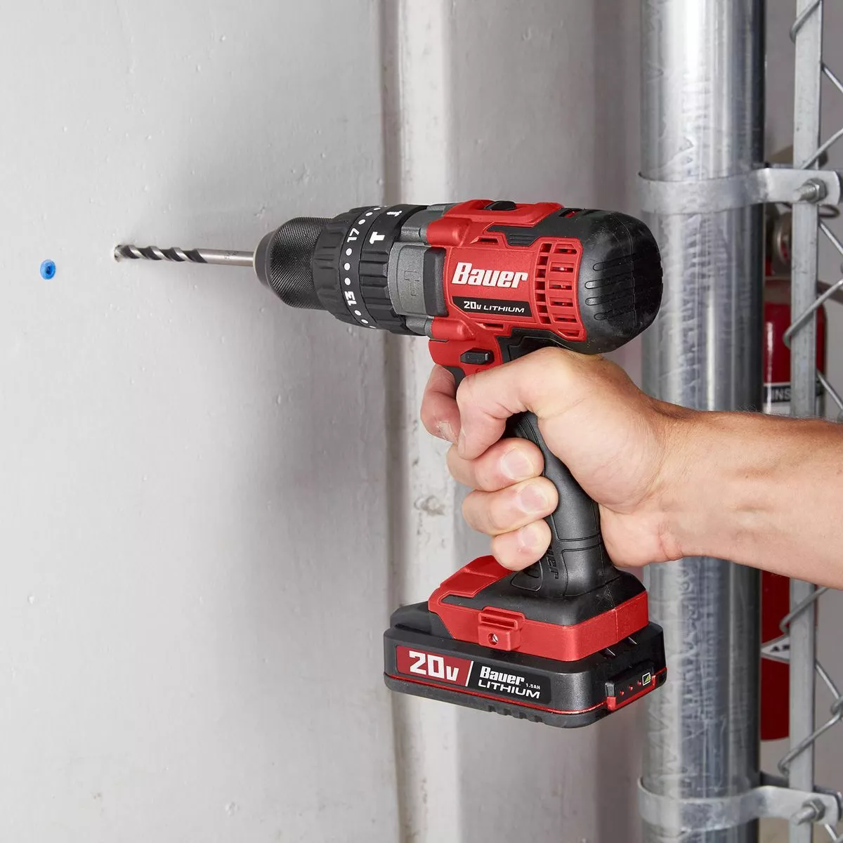 BAUER 20V Cordless 1/2 in. Variable Speed Hammer Drill/Driver Kit 6 BAUER 20V Cordless 1/2 in. Variable Speed Hammer Drill/Driver Kit - Image 6