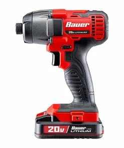 BAUER 20V Cordless 1/4 in. Hex Compact Impact Driver Kit with 1.5Ah Battery, Rapid Charger, and Bag 13 BAUER 20V Cordless 1/4 in. Hex Compact Impact Driver Kit with 1.5Ah Battery, Rapid Charger, and Bag -Electrical Tools Shop 63528 W4