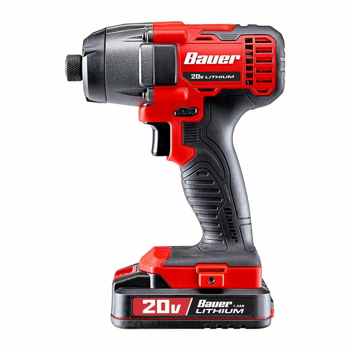 BAUER 20V Cordless 1/4 in. Hex Compact Impact Driver Kit with 1.5Ah Battery, Rapid Charger, and Bag 5 BAUER 20V Cordless 1/4 in. Hex Compact Impact Driver Kit with 1.5Ah Battery, Rapid Charger, and Bag - Image 5