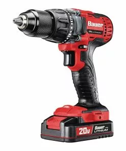 BAUER 20V Cordless 1/2 in. Drill/Driver Kit