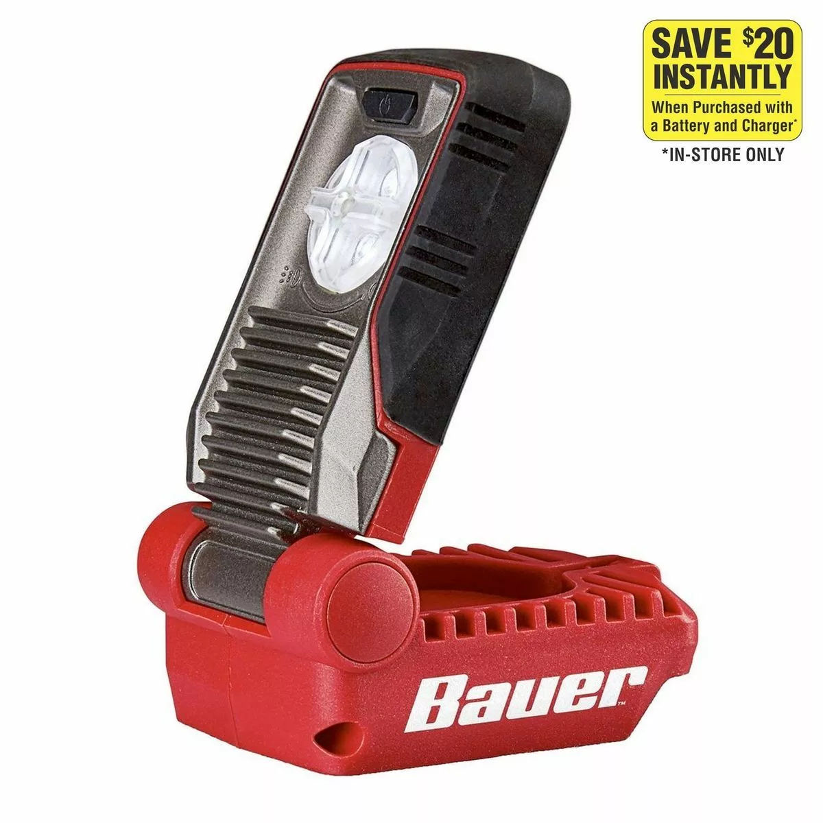 BAUER 20V Cordless 150/300 Lumen Compact Flashlight – Tool Only 2 BAUER 20V Cordless 150/300 Lumen Compact Flashlight – Tool Only - Image 2