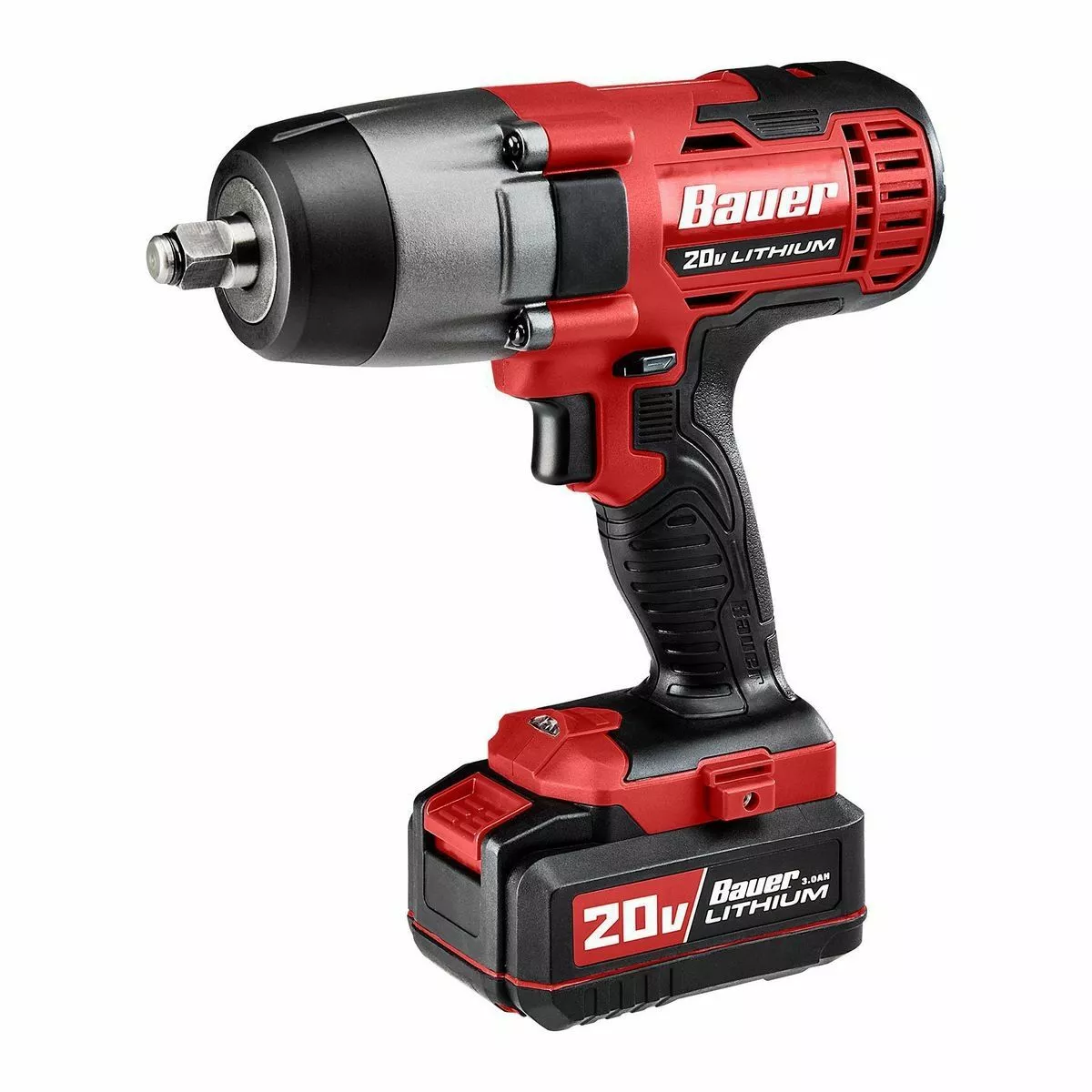 BAUER 20V Cordless 1/2 in. Impact Wrench - Tool Only 1 BAUER 20V Cordless 1/2 in. Impact Wrench - Tool Only