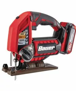 BAUER 20v Cordless Variable Speed Jig Saw - Tool Only -Electrical Tools Shop 63630 I
