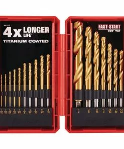 BAUER Titanium Drill Bit Set, 21 Pc.