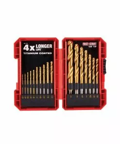 BAUER Titanium Drill Bit Set, 21 Pc. 8 BAUER Titanium Drill Bit Set, 21 Pc. -Electrical Tools Shop 63911 W1