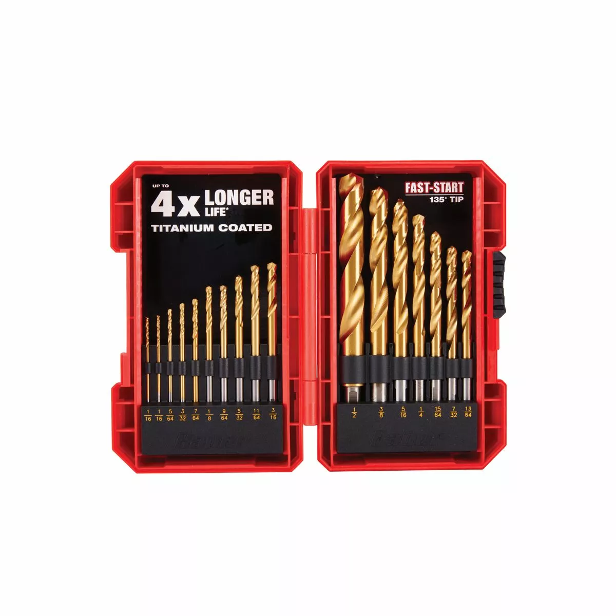 BAUER Titanium Drill Bit Set, 21 Pc. 3 BAUER Titanium Drill Bit Set, 21 Pc. - Image 3