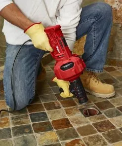 BAUER 23 ft. Auto-Feed Handheld Electric Drain Cleaner -Electrical Tools Shop 64063 W6