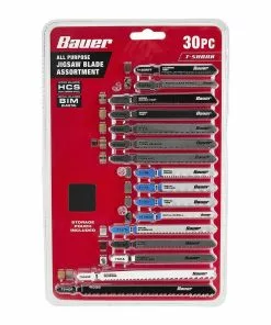BAUER T-shank General Purpose Jigsaw Blade Set, 30 Pc. -Electrical Tools Shop 64071 W4