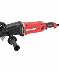 BAUER 13 Amp 1/2 in. 2-Speed Right Angle Drill Kit