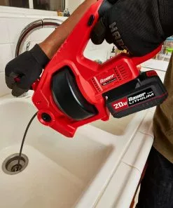 BAUER 20V Cordless Auto-Feed Drain Cleaner - Tool Only 19 BAUER 20V Cordless Auto-Feed Drain Cleaner - Tool Only -Electrical Tools Shop 64483 W6