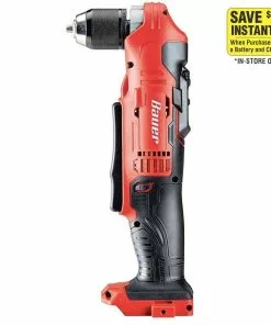 BAUER 20V Cordless 3/8 in. Right Angle Drill - Tool Only