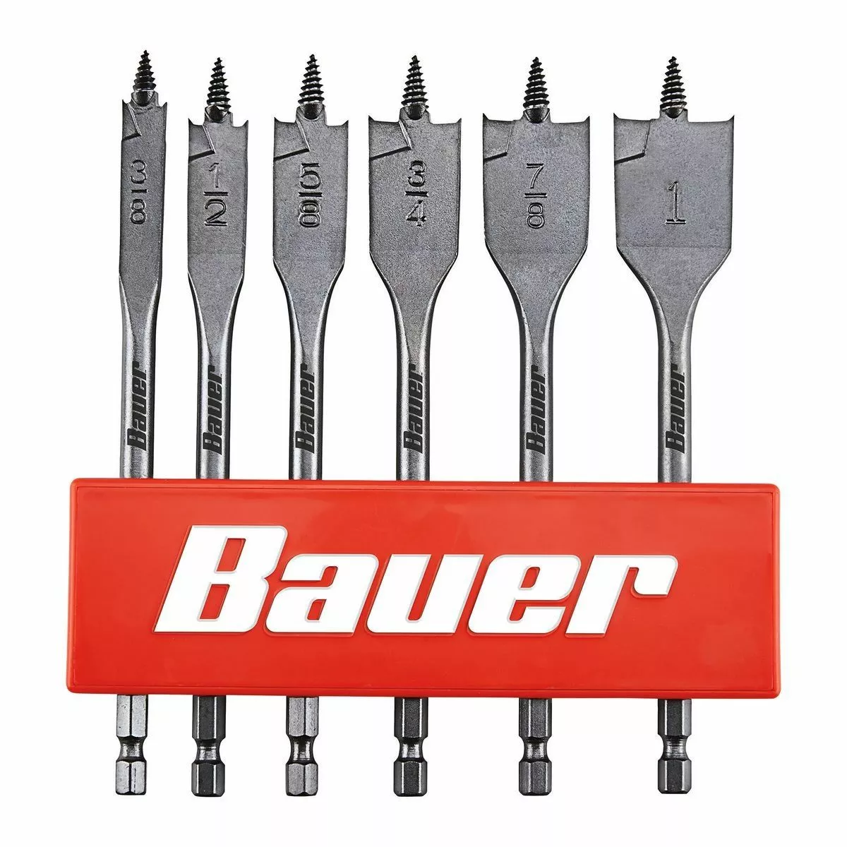 BAUER Spade Bit Set, 6 Pc. 2 BAUER Spade Bit Set, 6 Pc. - Image 2