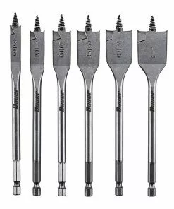 BAUER Spade Bit Set, 6 Pc. 7 BAUER Spade Bit Set, 6 Pc. -Electrical Tools Shop 64744 W4