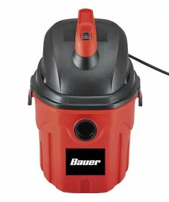 BAUER 3 Gallon 3 Peak Horsepower Wet/Dry Vacuum -Electrical Tools Shop 64753 W4