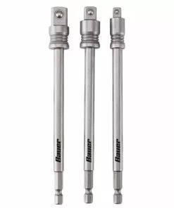 BAUER 6 in. Socket Adapter Set , 3 Pc.