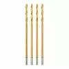 BAUER 1/16 in. Titanium Drill Bit Set, 4 Pc.