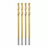 BAUER 3/32 in. Titanium Drill Bit Set, 4 Pc.
