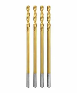 BAUER 3/32 in. Titanium Drill Bit Set, 4 Pc.